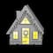 6" Unfinished Winter A-Frame House DIY LED Wood Décor by Make Market®